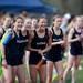 The Saline track team cheers on teammates as they cross the finish line on Tuesday, April 30. Daniel Brenner I AnnArbor.com